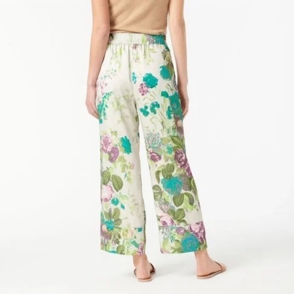 NWT - J. Crew Collection - Pull-on Crop Pant in Ratti Leafy Floral - Picture 3 of 14